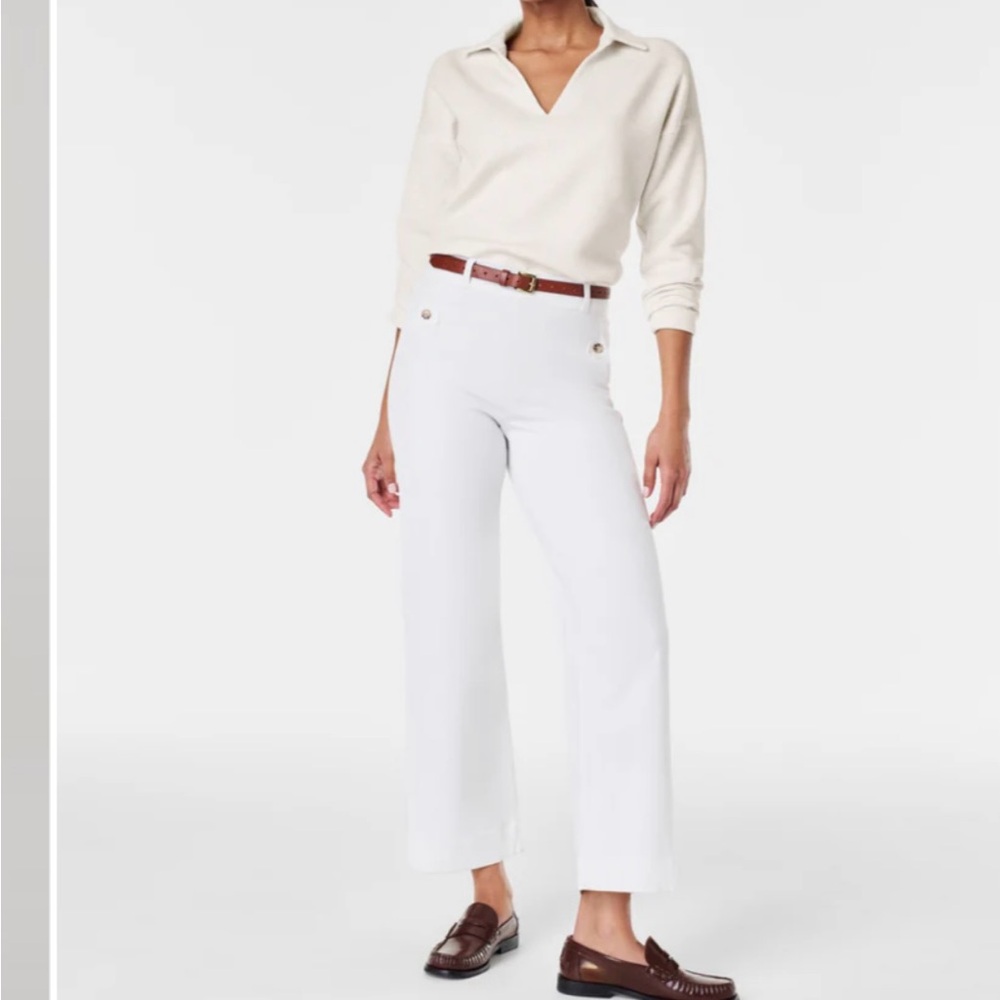 Spanx wide leg crop pants